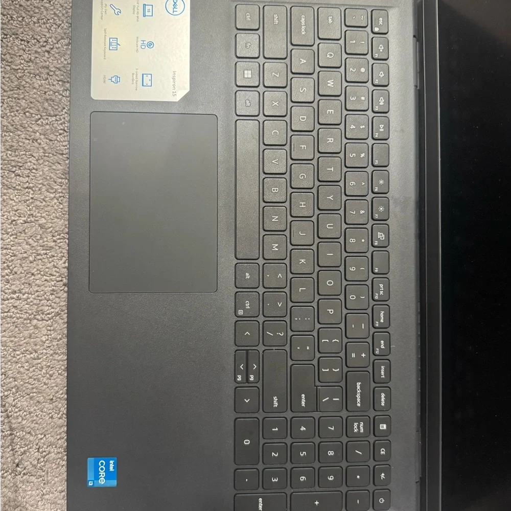Dell Black Laptop with Charger